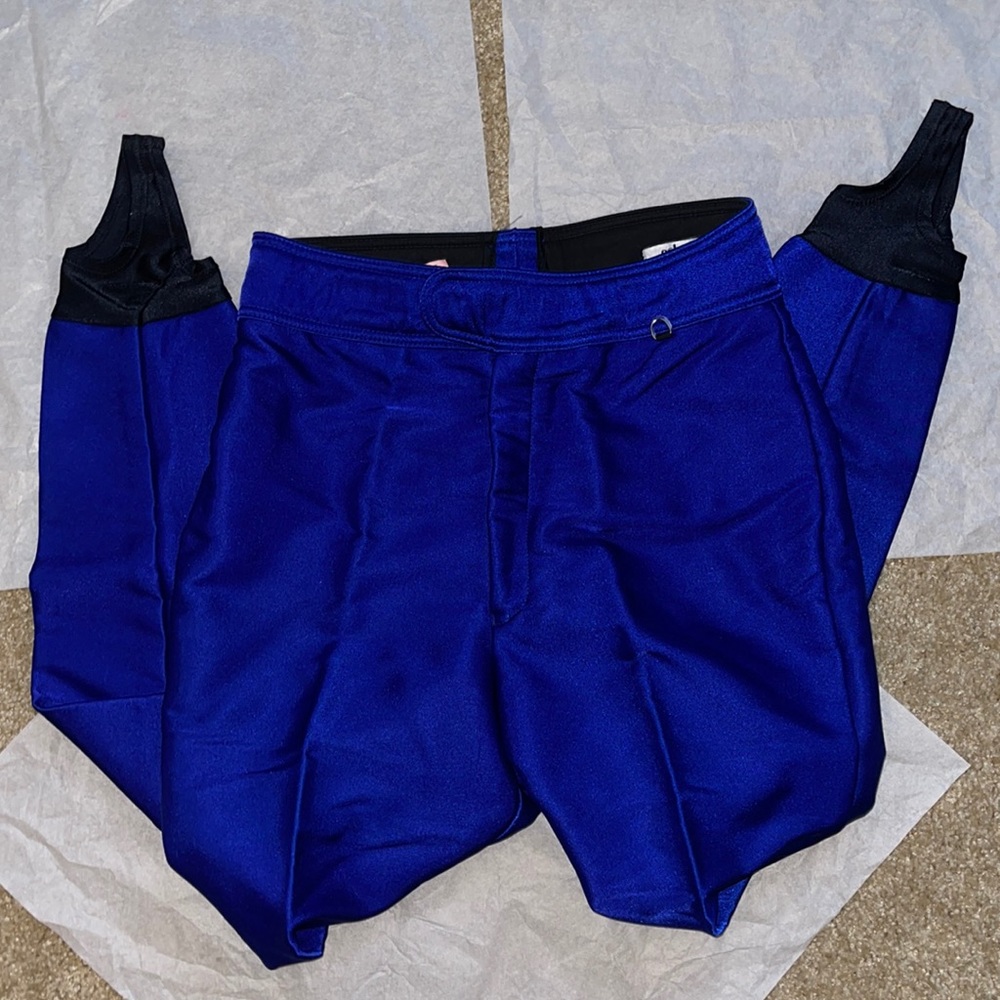 Schoeller Made in USA Blue Stirrup Ski Pants 12 LONG